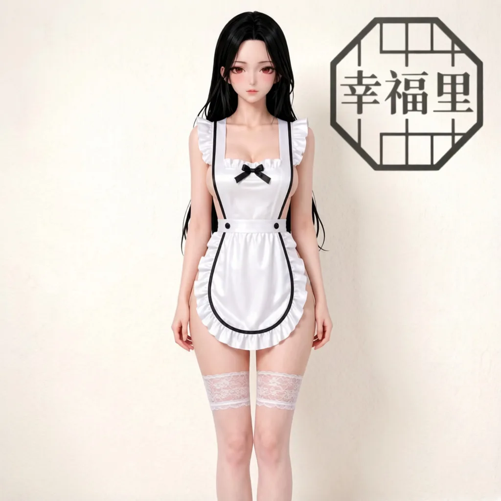 白色女仆围裙